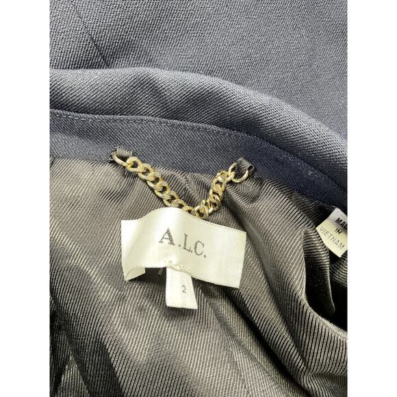 Alc Ltd 'Declan' Navy Polyester Tailored Jacket Size 2 - Picture 4 of 5
